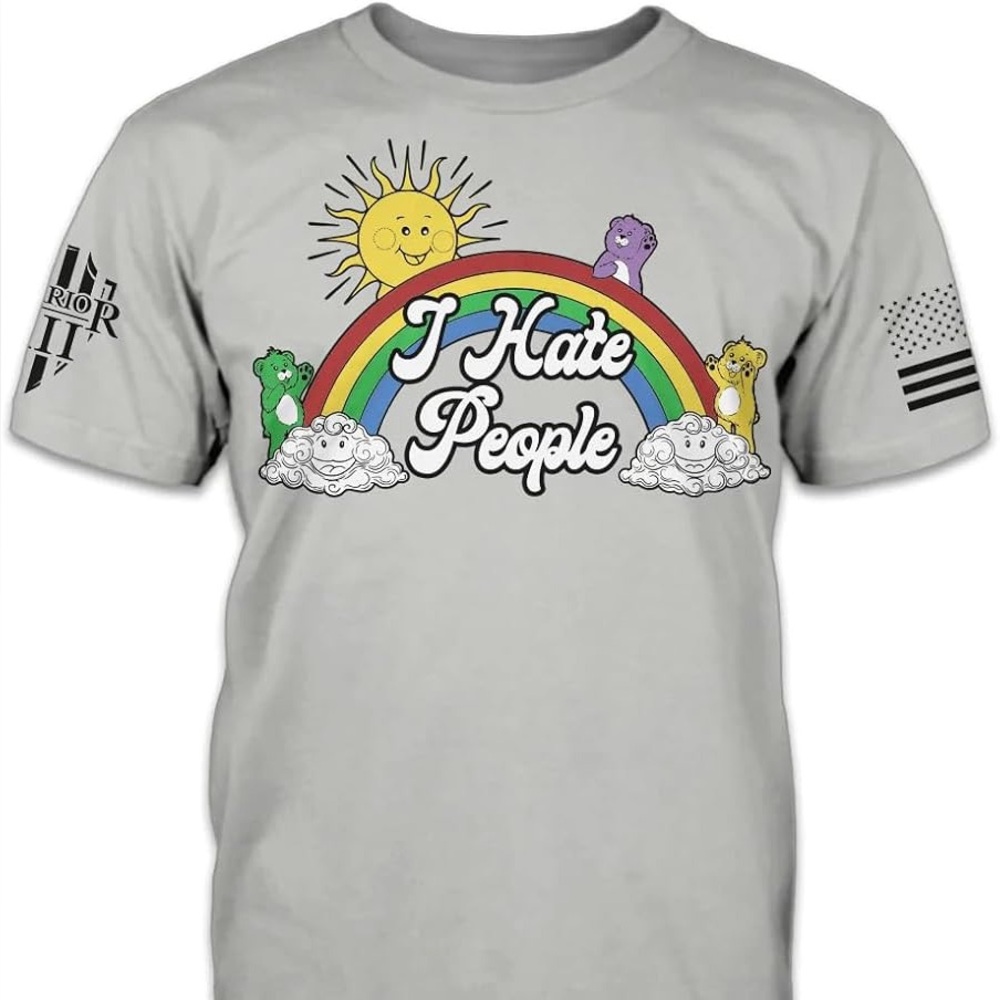 Warrior 12 I Hate People Shirt size small